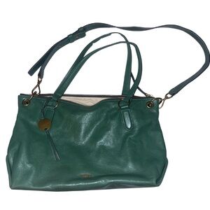 Green Margot Leather Handbag